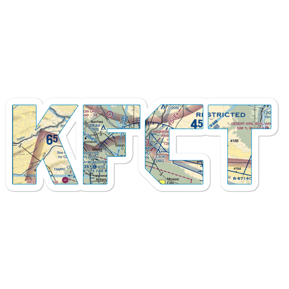 Vagabond Army Heliport (FCT) VFR Sectional Sticker 