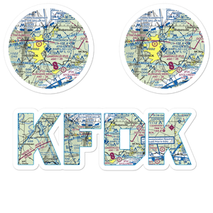 Frederick Municipal Airport (FDK) VFR Sectional Sticker Pack