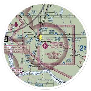 Frederick Regional Airport (FDR) VFR Sectional Sticker (30 mile)
