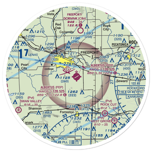 Albertus Airport (FEP) VFR Sectional Sticker (30 mile)