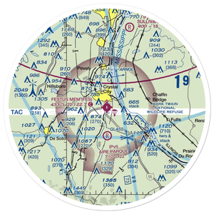 Festus Memorial Airport (FES) VFR Sectional Sticker (30 mile)