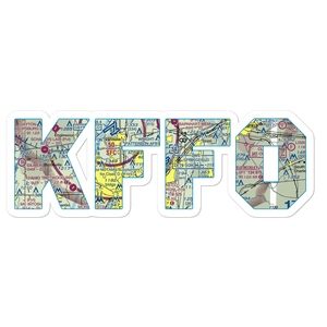 Wright-Patterson Air Force Base (FFO) VFR Sectional Sticker