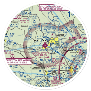 Capital City Airport (FFT) VFR Sectional Sticker (30 mile)