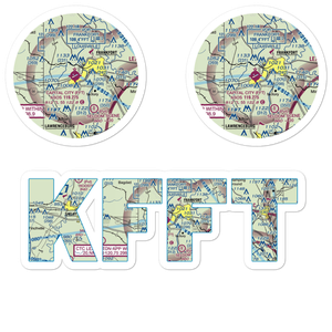 Capital City Airport (FFT) VFR Sectional Sticker Pack