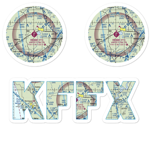 Fremont Municipal Airport (FFX) VFR Sectional Sticker Pack