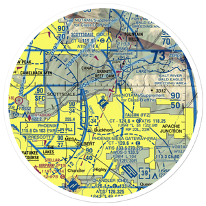 Falcon Field (FFZ) VFR Sectional Sticker (30 mile)