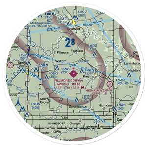 Fillmore County Airport (FKA) VFR Sectional Sticker (30 mile)