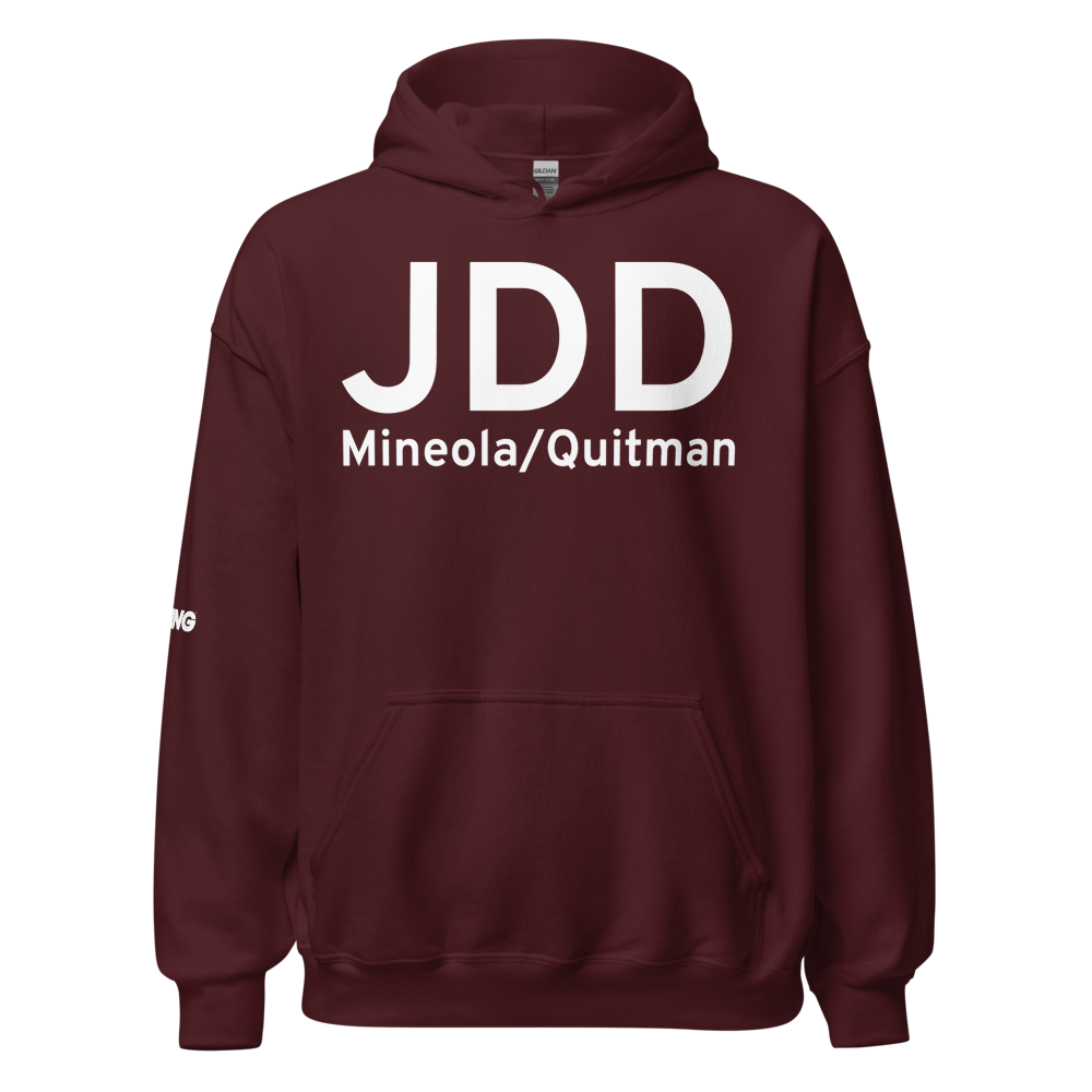 Mineola/Quitman (KJDD) Airport Hoodie Sweatshirt 