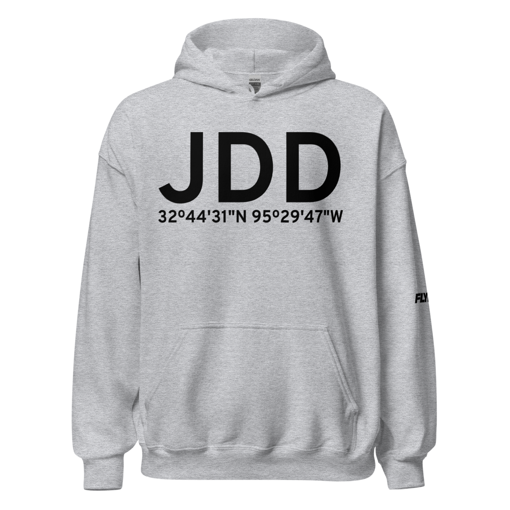 Mineola/Quitman (KJDD) Airport Hoodie Sweatshirt 