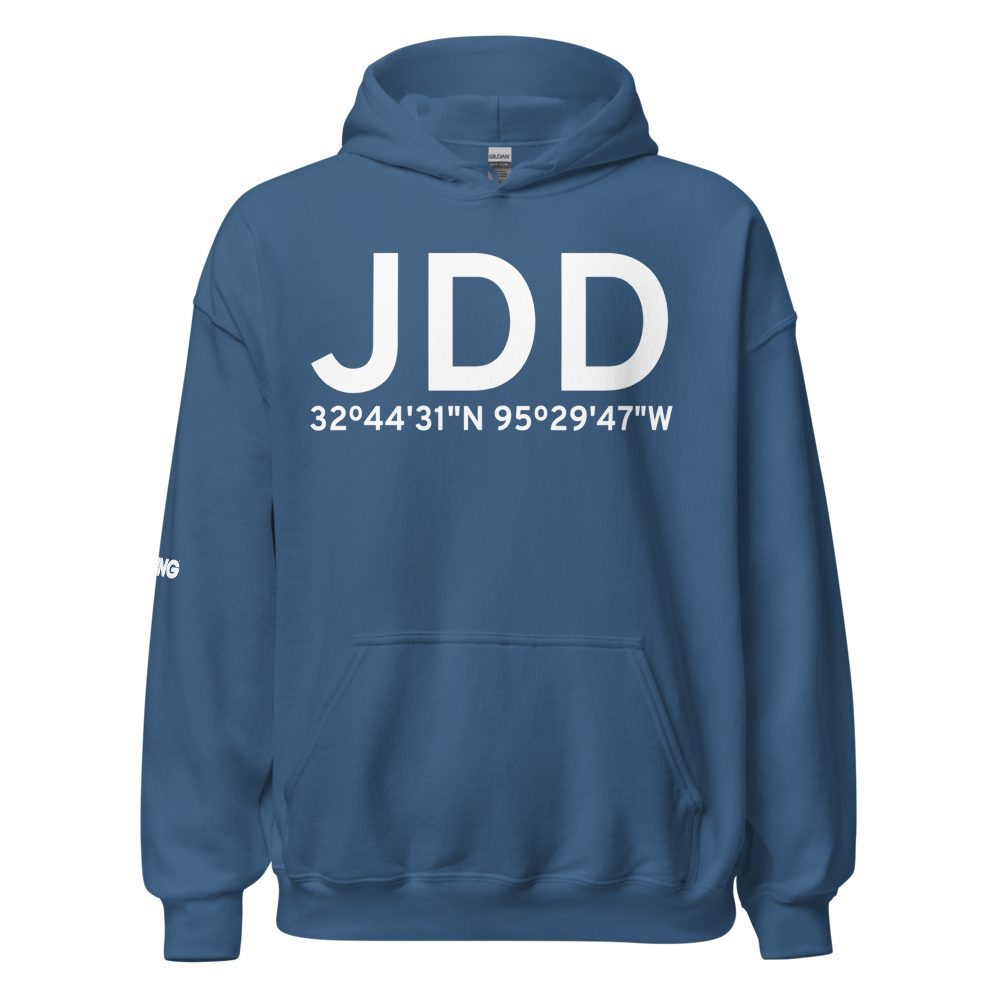 Mineola/Quitman (KJDD) Airport Hoodie Sweatshirt 