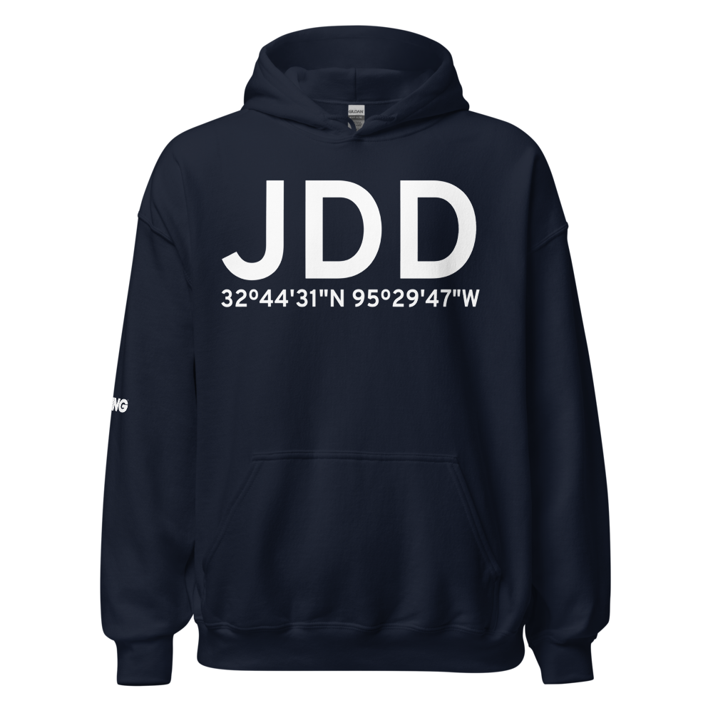 Mineola/Quitman (KJDD) Airport Hoodie Sweatshirt 