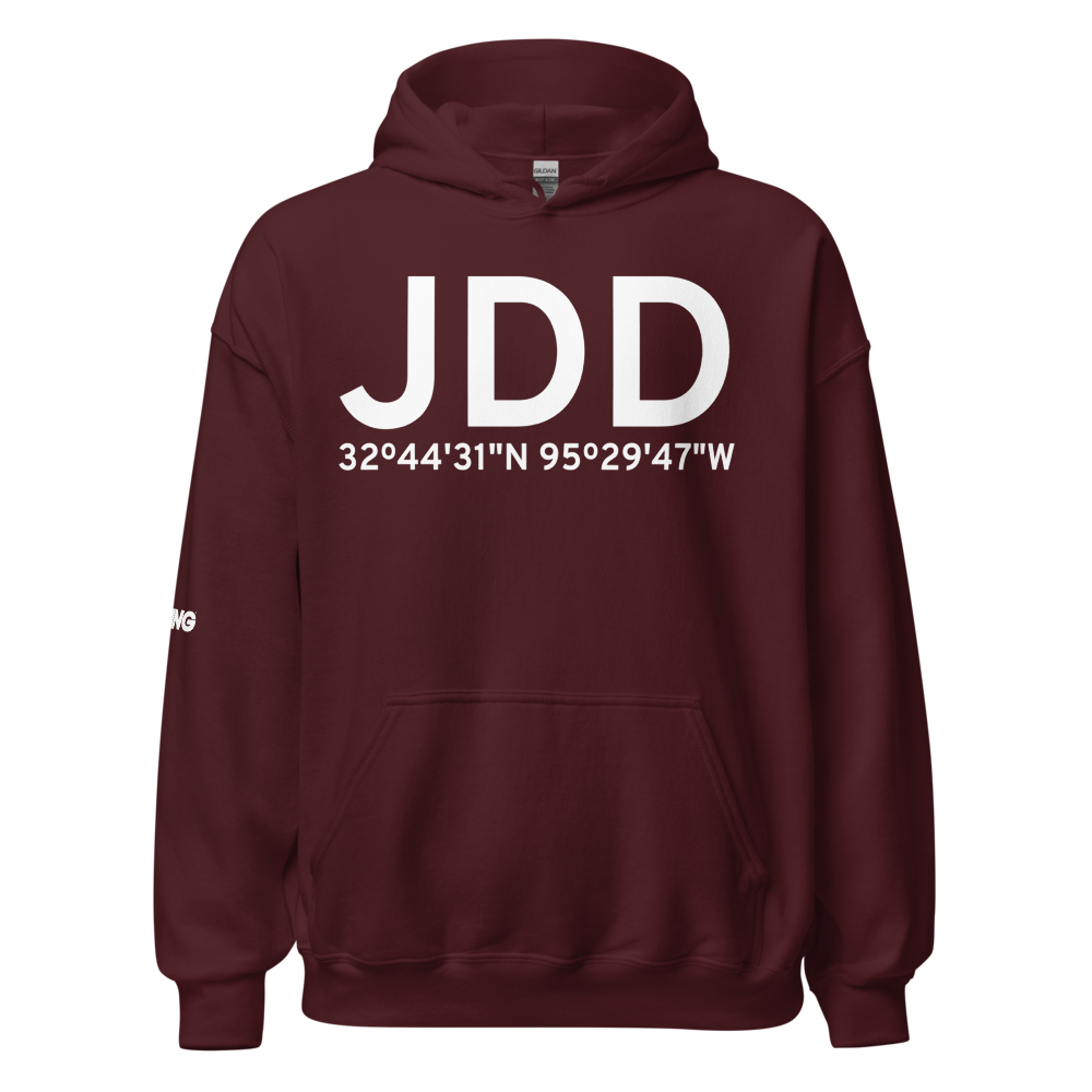 Mineola/Quitman (KJDD) Airport Hoodie Sweatshirt 