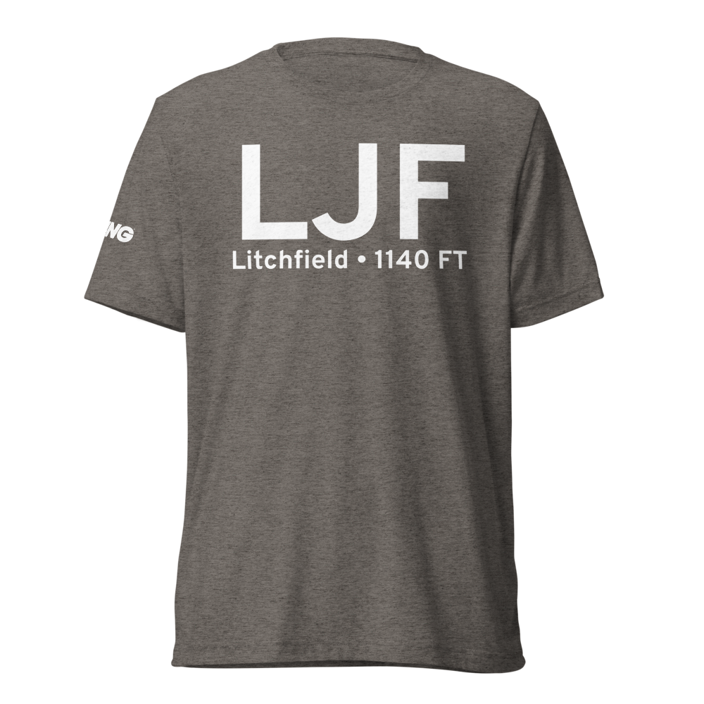 Litchfield (KLJF) Airport Tri-blend T-Shirt 