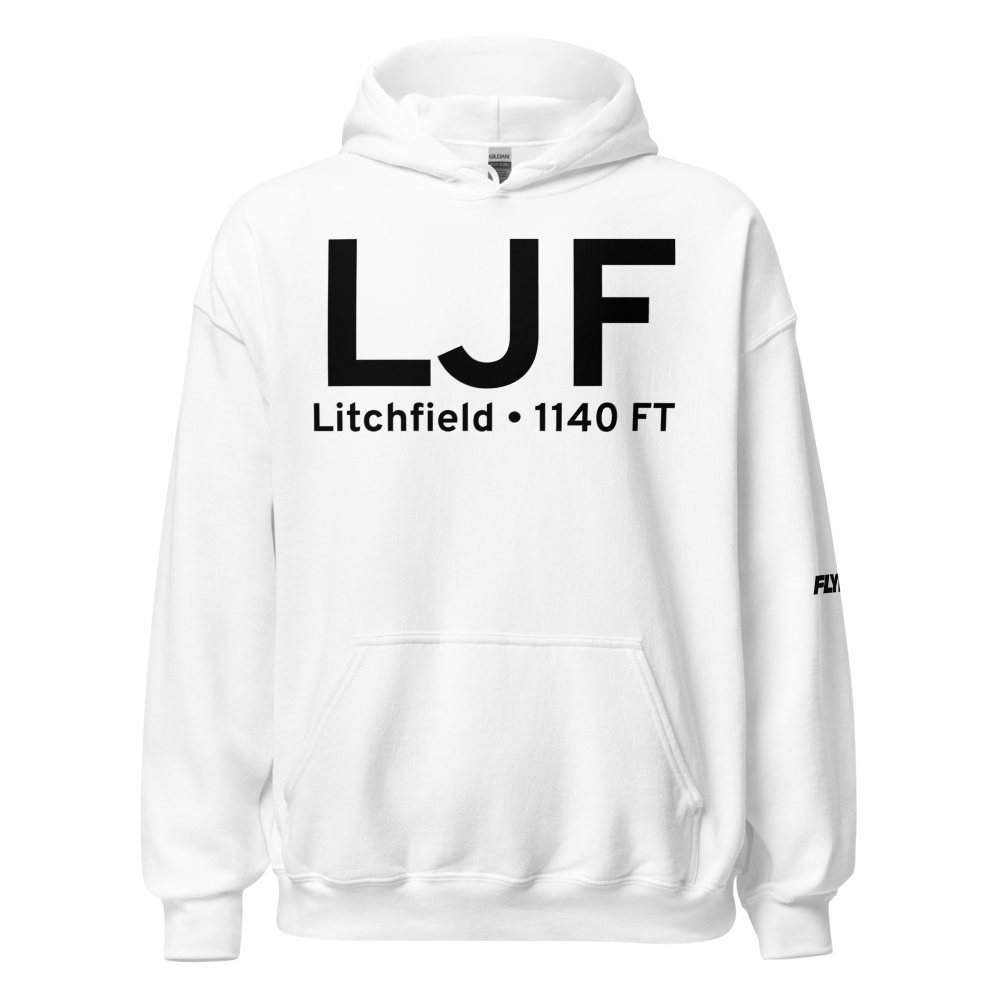 Litchfield (KLJF) Airport Hoodie Sweatshirt 