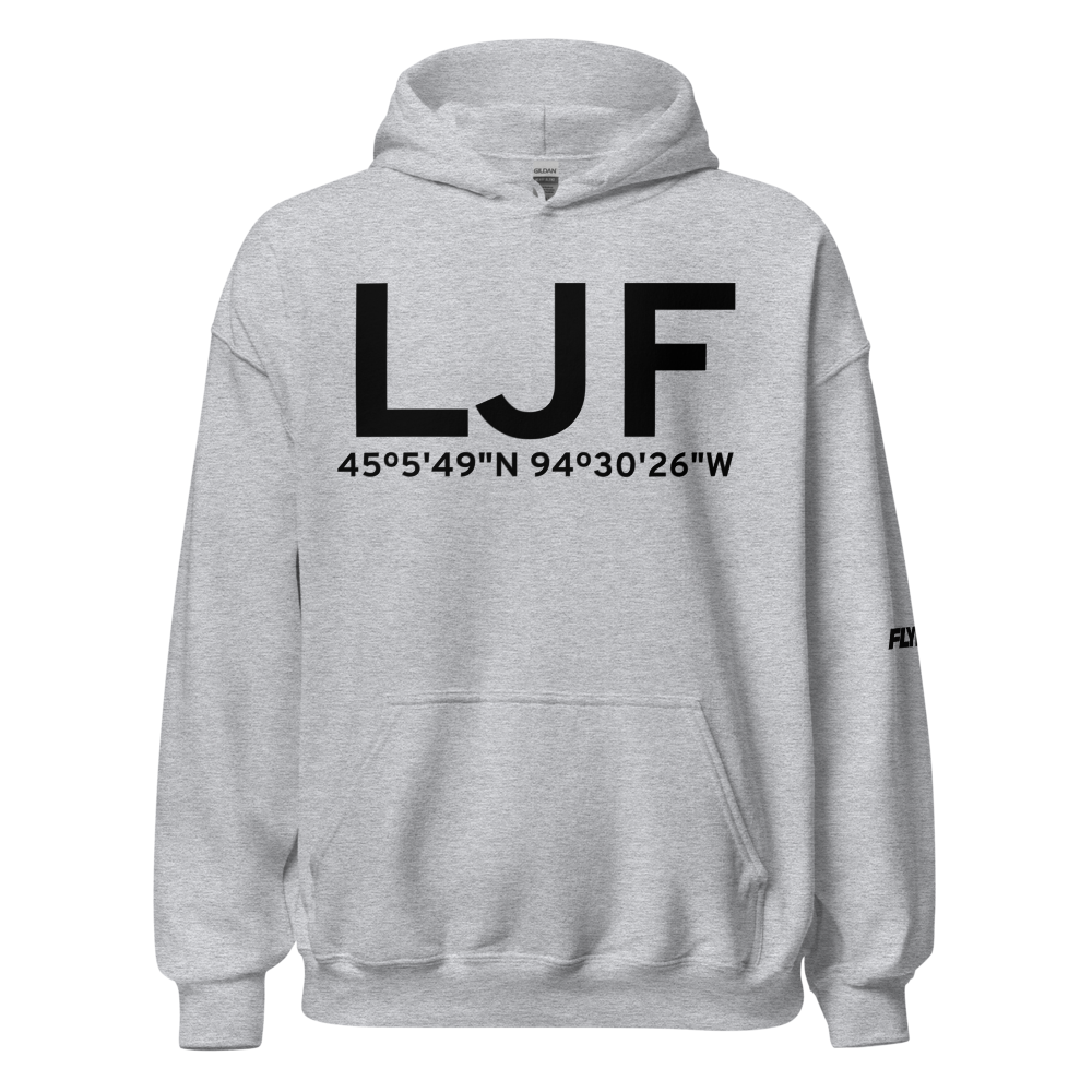 Litchfield (KLJF) Airport Hoodie Sweatshirt 