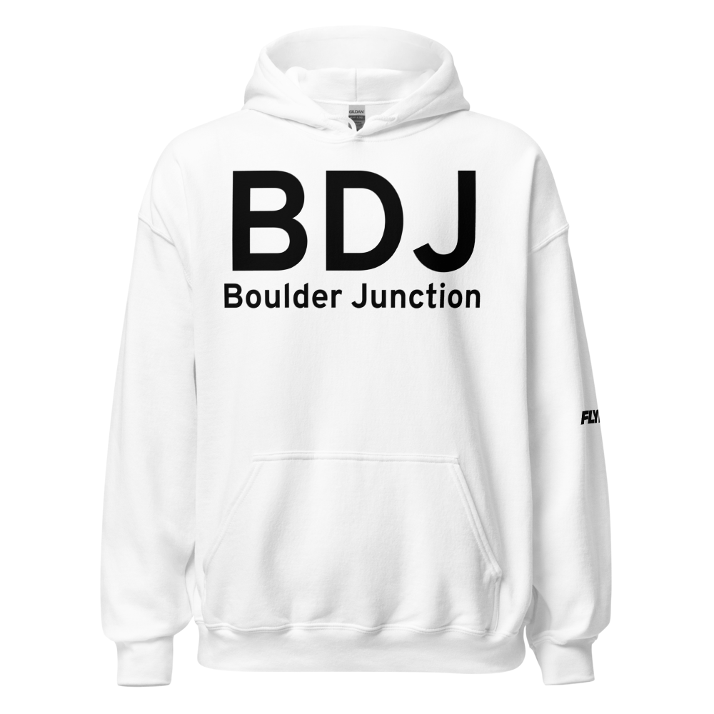 Boulder Junction (KBDJ) Airport Hoodie Sweatshirt 
