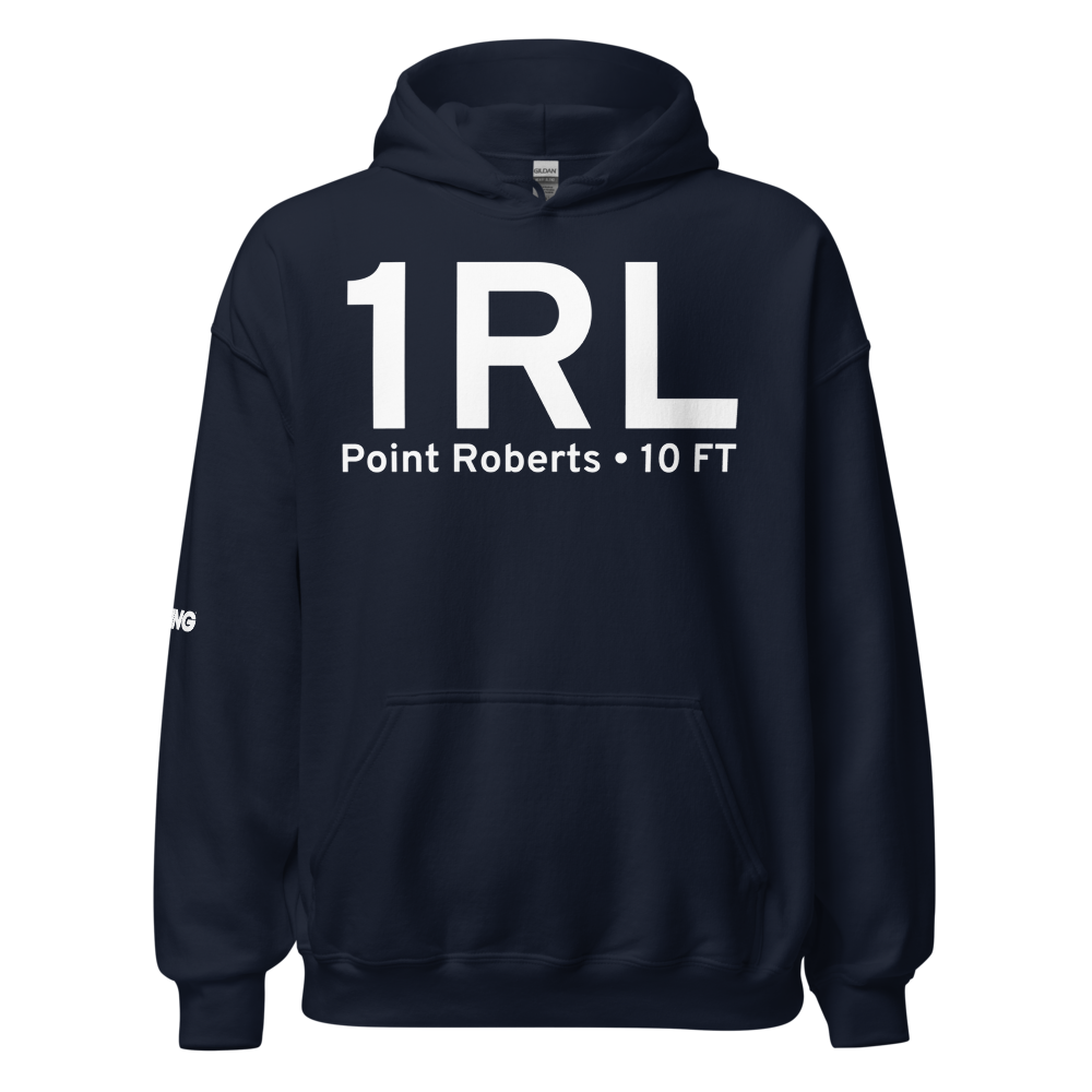 Point Roberts (1RL) Airport Hoodie Sweatshirt 