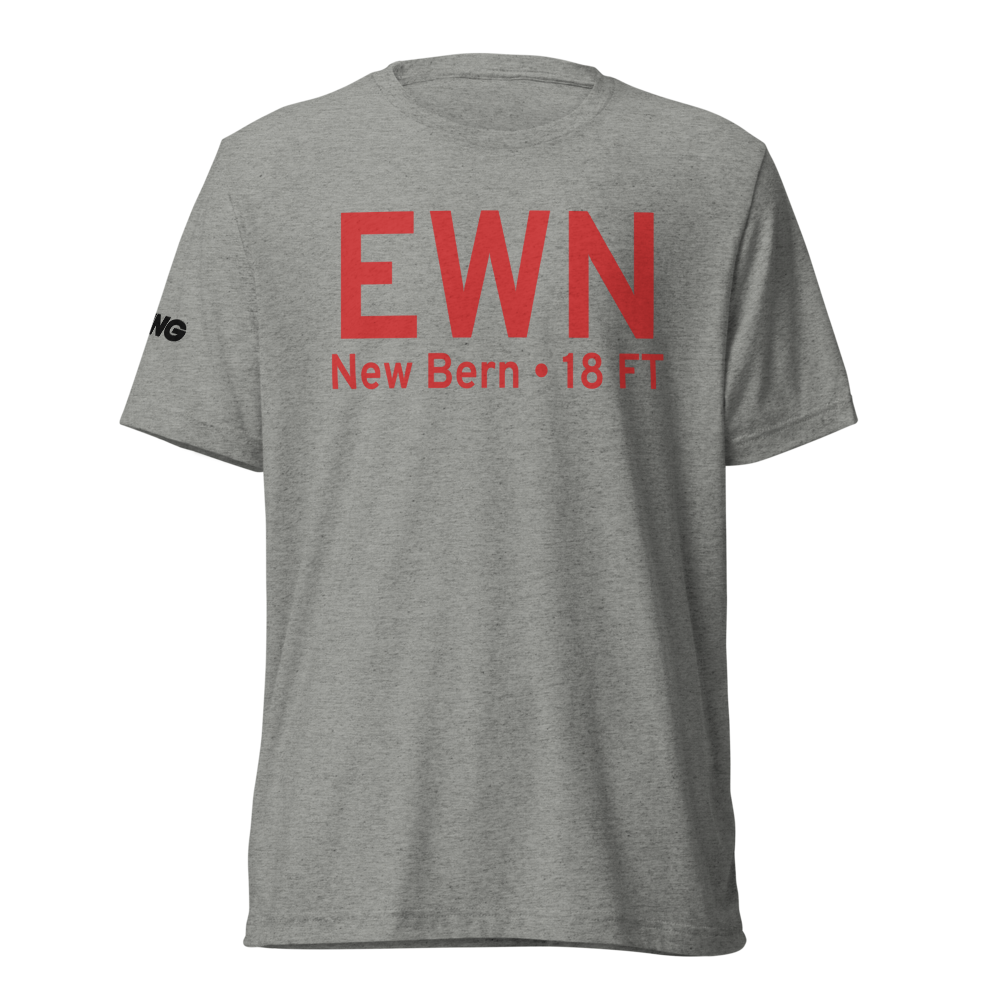New Bern (KEWN) Airport Tri-blend T-Shirt 