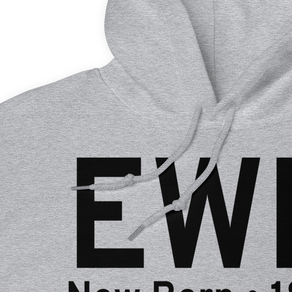 New Bern (KEWN) Airport Hoodie Sweatshirt 