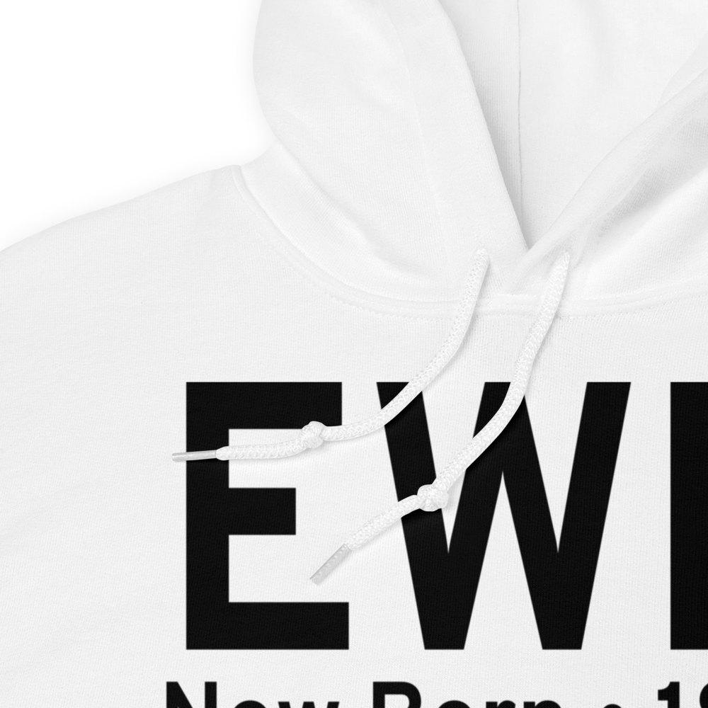 New Bern (KEWN) Airport Hoodie Sweatshirt 