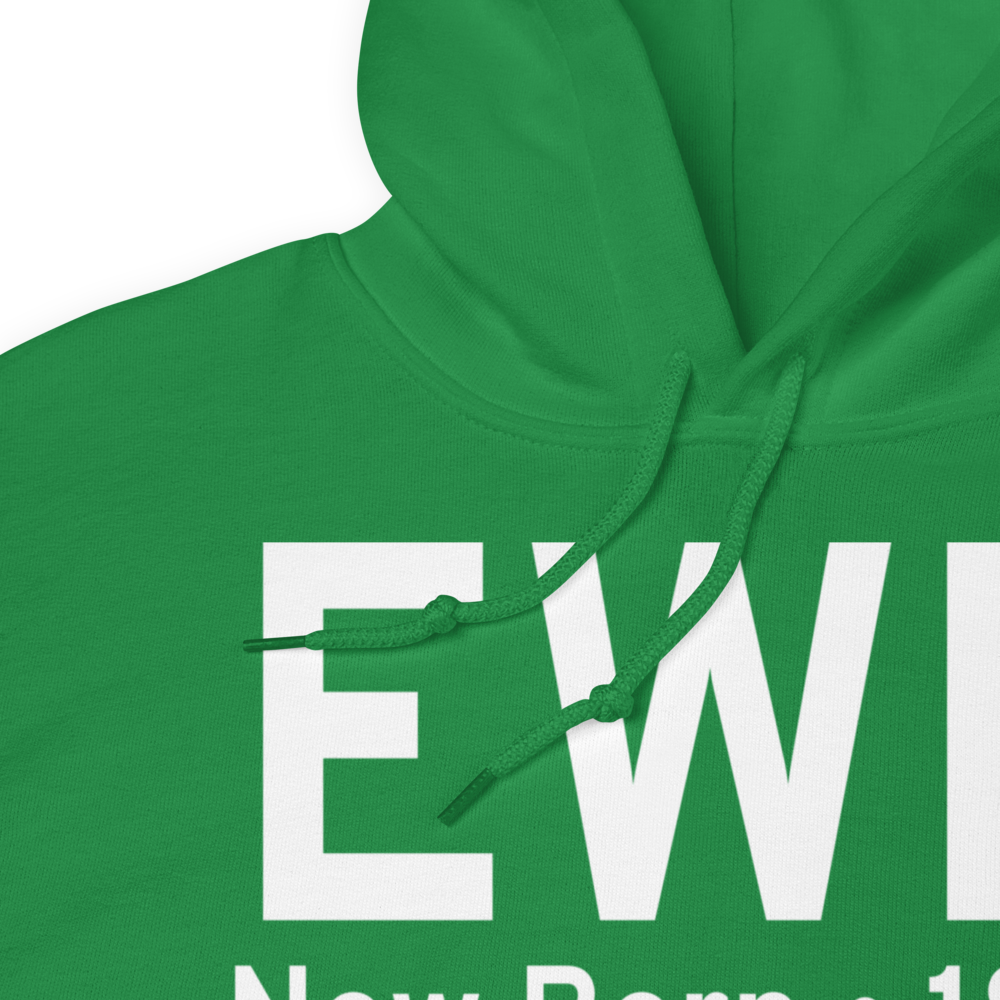 New Bern (KEWN) Airport Hoodie Sweatshirt 