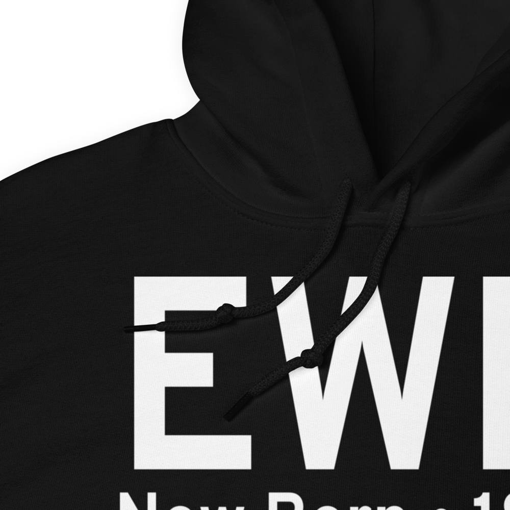 New Bern (KEWN) Airport Hoodie Sweatshirt 