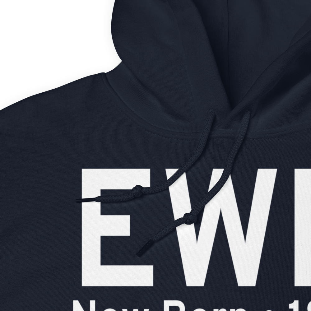 New Bern (KEWN) Airport Hoodie Sweatshirt 