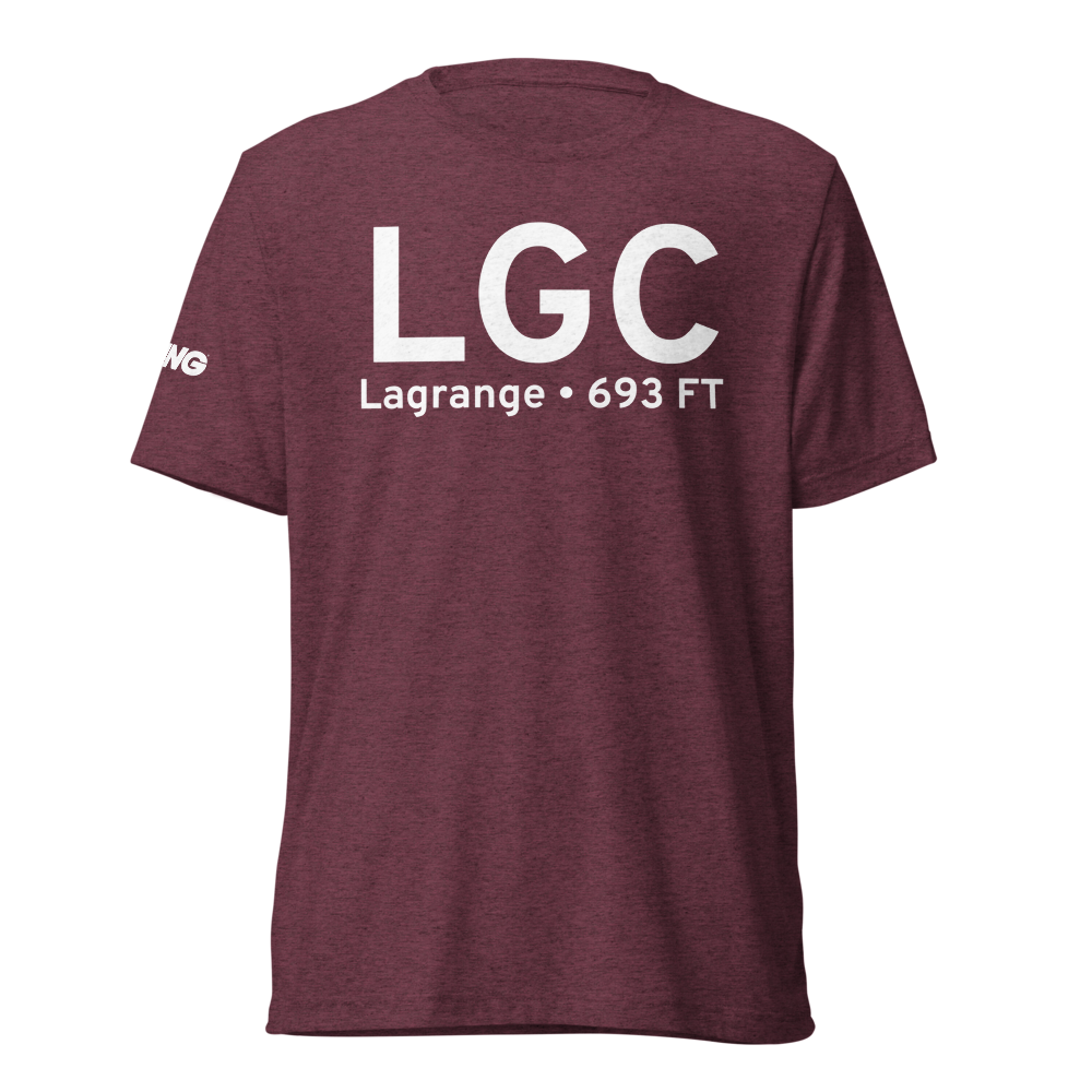 Lagrange (KLGC) Airport Tri-blend T-Shirt 