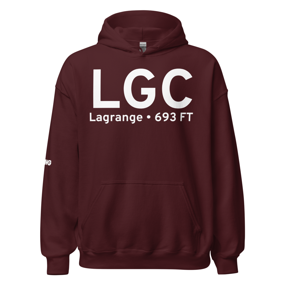 Lagrange (KLGC) Airport Hoodie Sweatshirt 