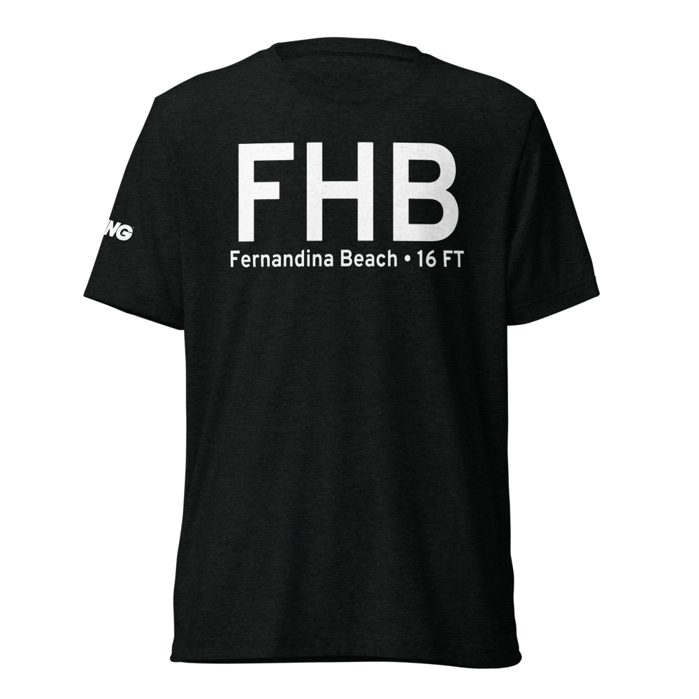 Fernandina Beach (FHB) Airport Tri-blend T-Shirt 