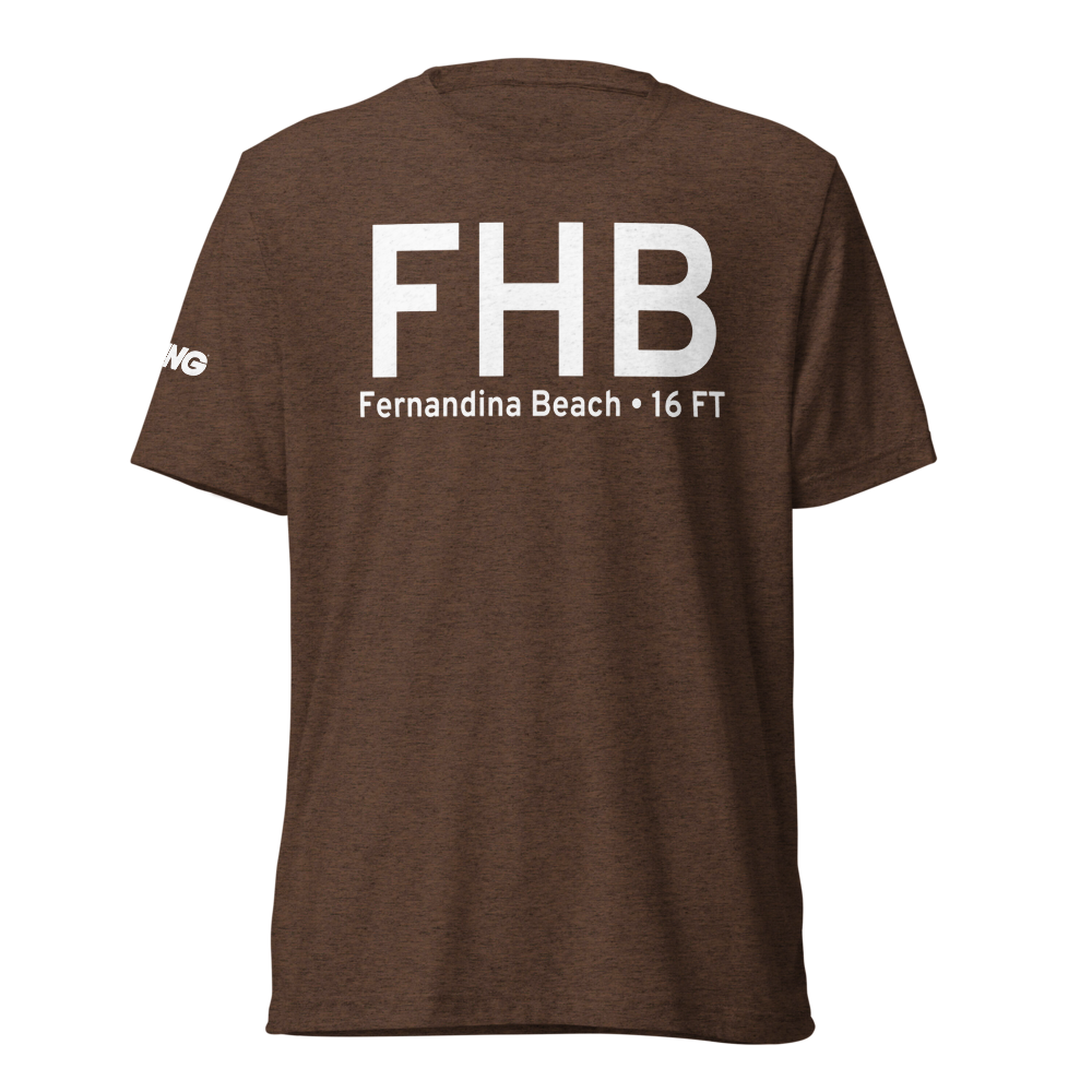 Fernandina Beach (FHB) Airport Tri-blend T-Shirt 