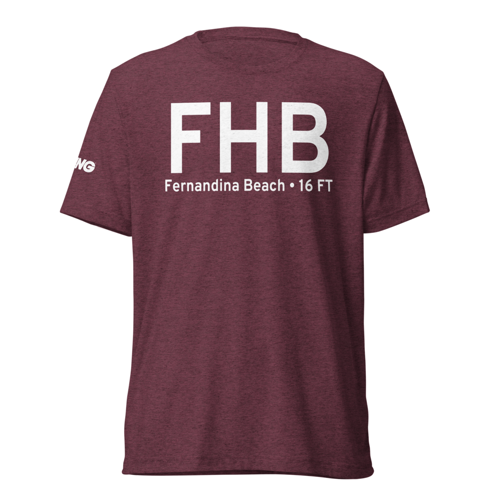 Fernandina Beach (FHB) Airport Tri-blend T-Shirt 