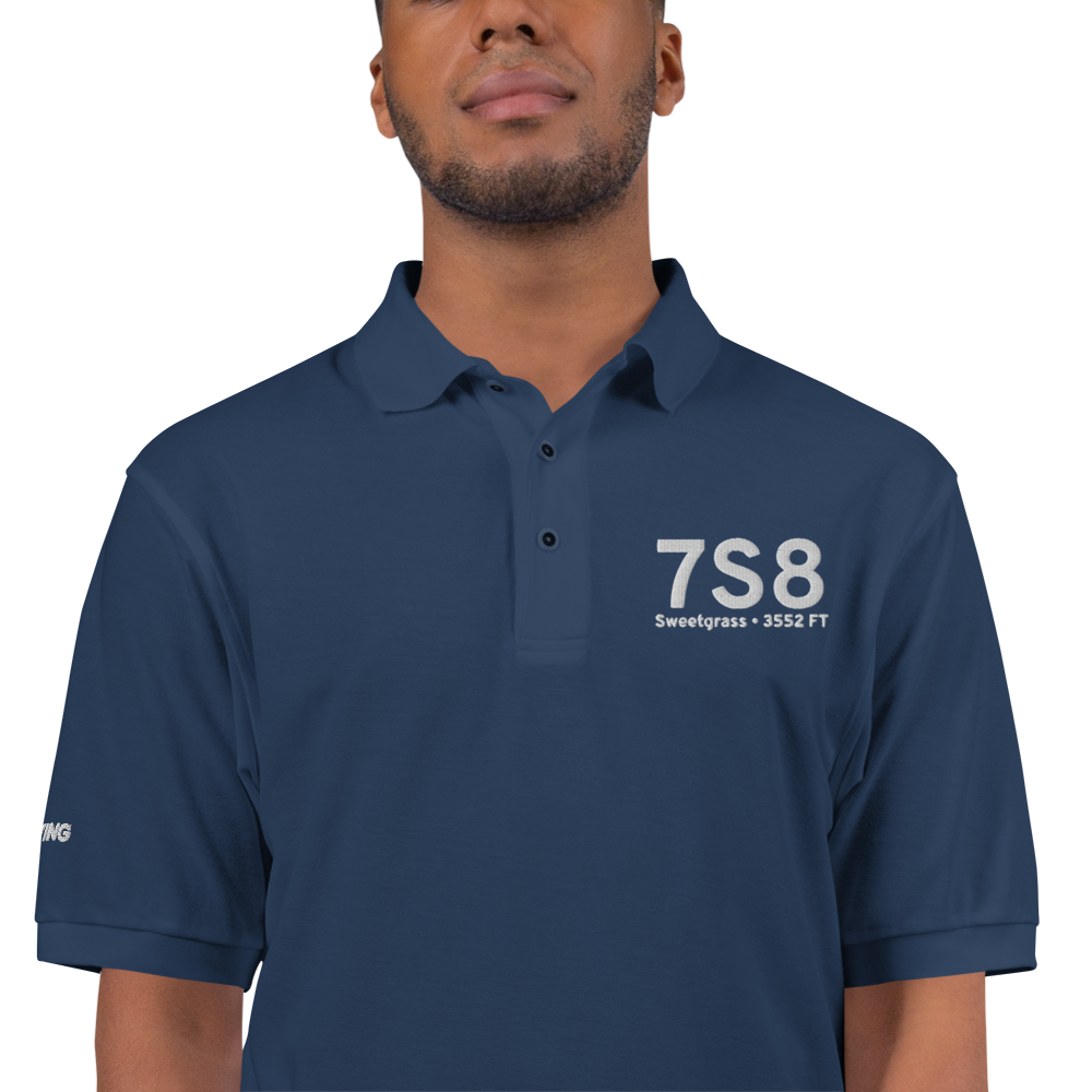 Sweetgrass (7S8) Airport Port Authority Embroidered Polo Shirt 