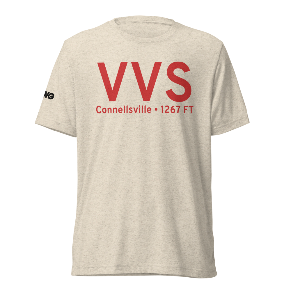 Connellsville (KVVS) Airport Tri-blend T-Shirt 