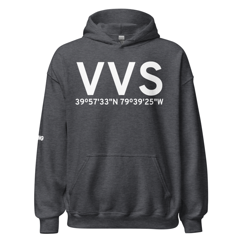 Connellsville (KVVS) Airport Hoodie Sweatshirt 