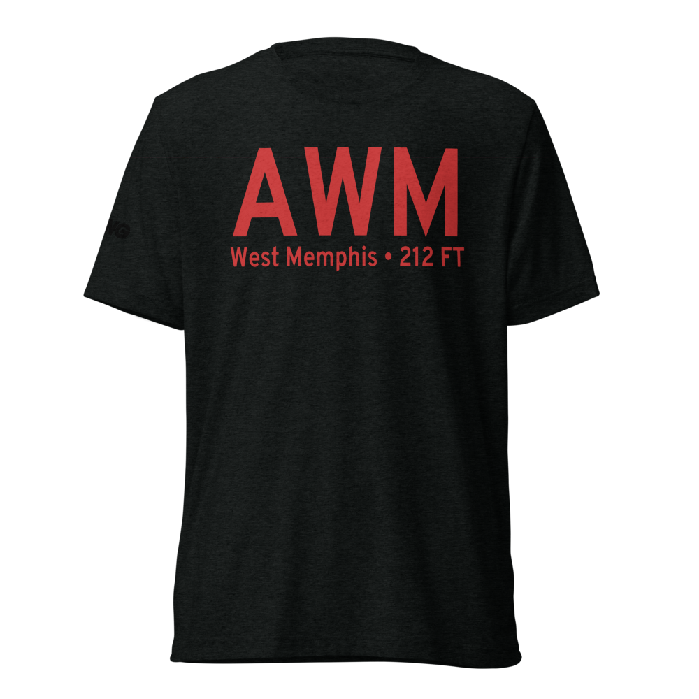 West Memphis (KAWM) Airport Tri-blend T-Shirt 