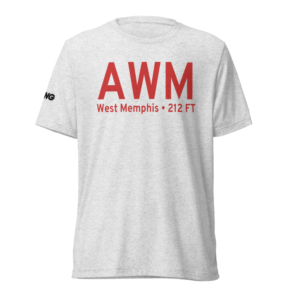 West Memphis (KAWM) Airport Tri-blend T-Shirt 