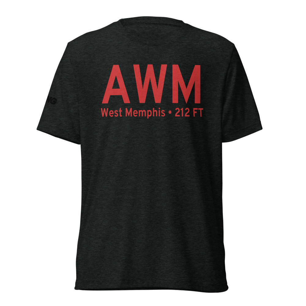 West Memphis (KAWM) Airport Tri-blend T-Shirt 