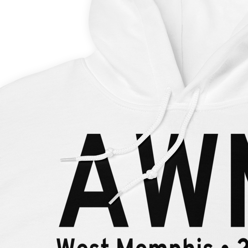 West Memphis (KAWM) Airport Hoodie Sweatshirt 