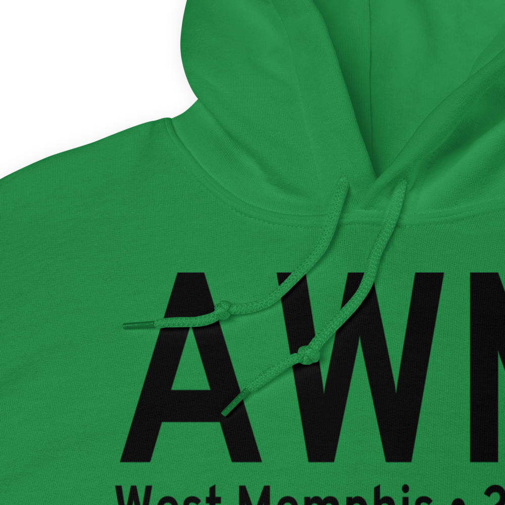 West Memphis (KAWM) Airport Hoodie Sweatshirt 