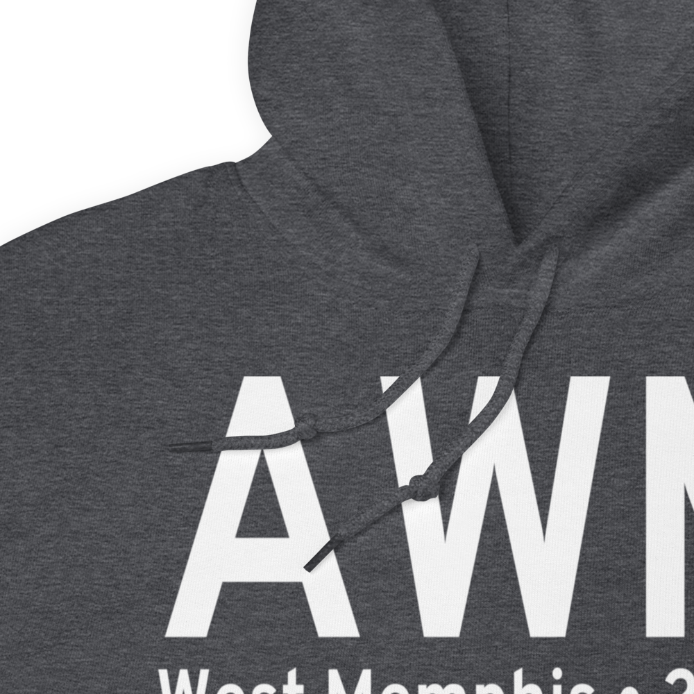 West Memphis (KAWM) Airport Hoodie Sweatshirt 
