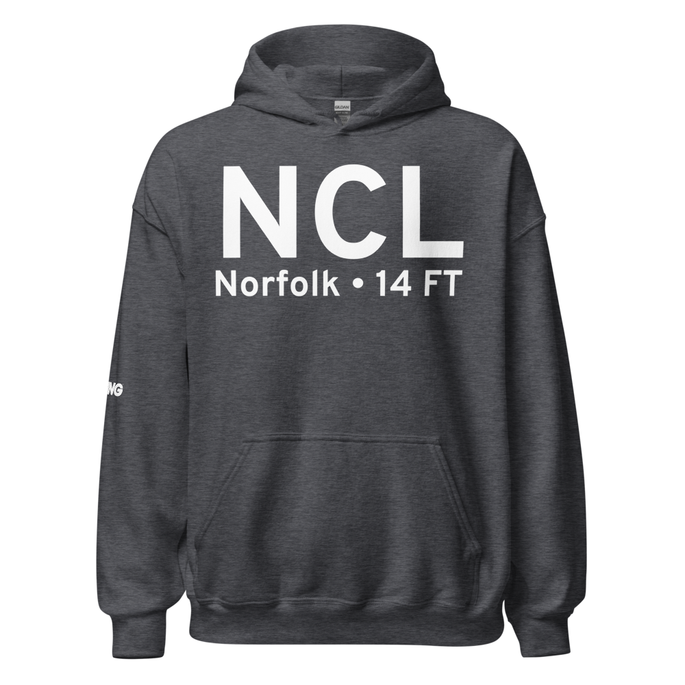 Norfolk (NCL) Airport Hoodie Sweatshirt 
