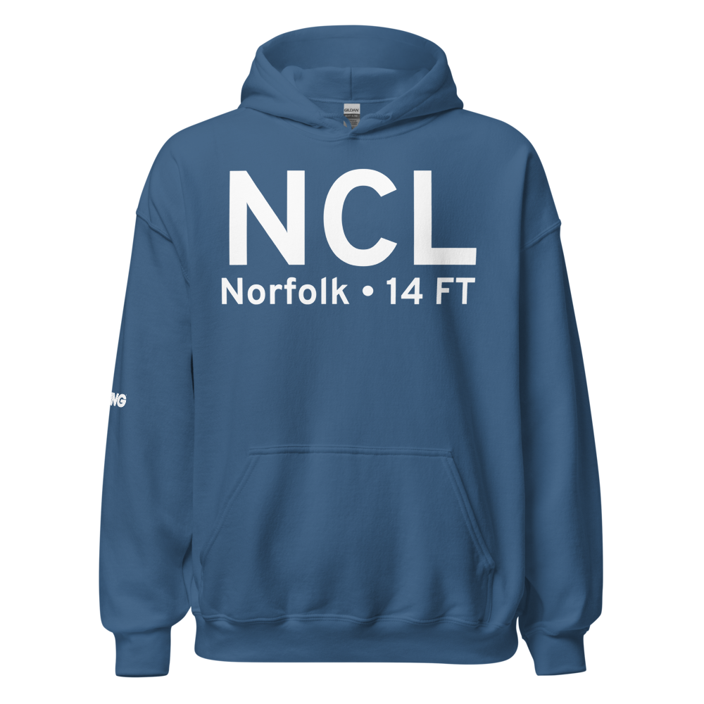 Norfolk (NCL) Airport Hoodie Sweatshirt 