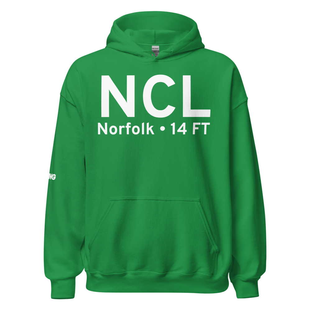 Norfolk (NCL) Airport Hoodie Sweatshirt 