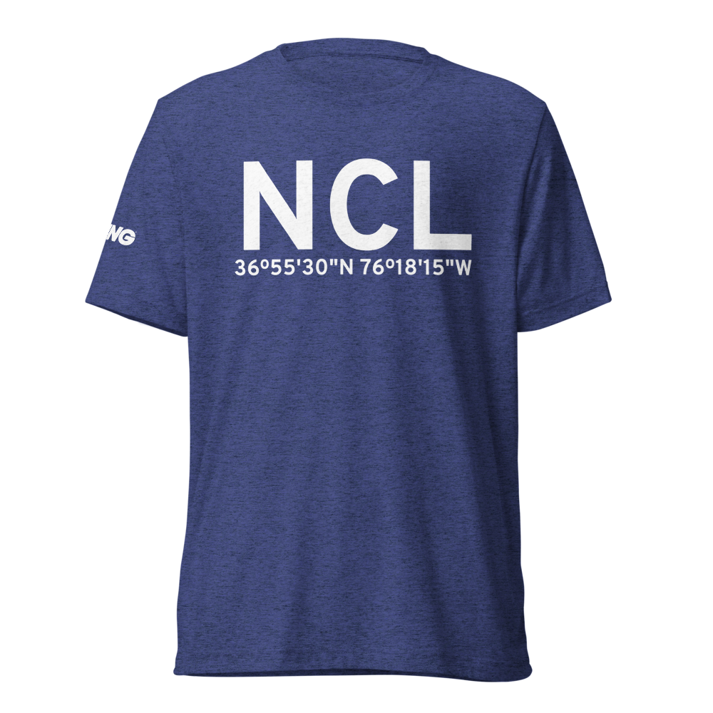 Norfolk (NCL) Airport Tri-blend T-Shirt 