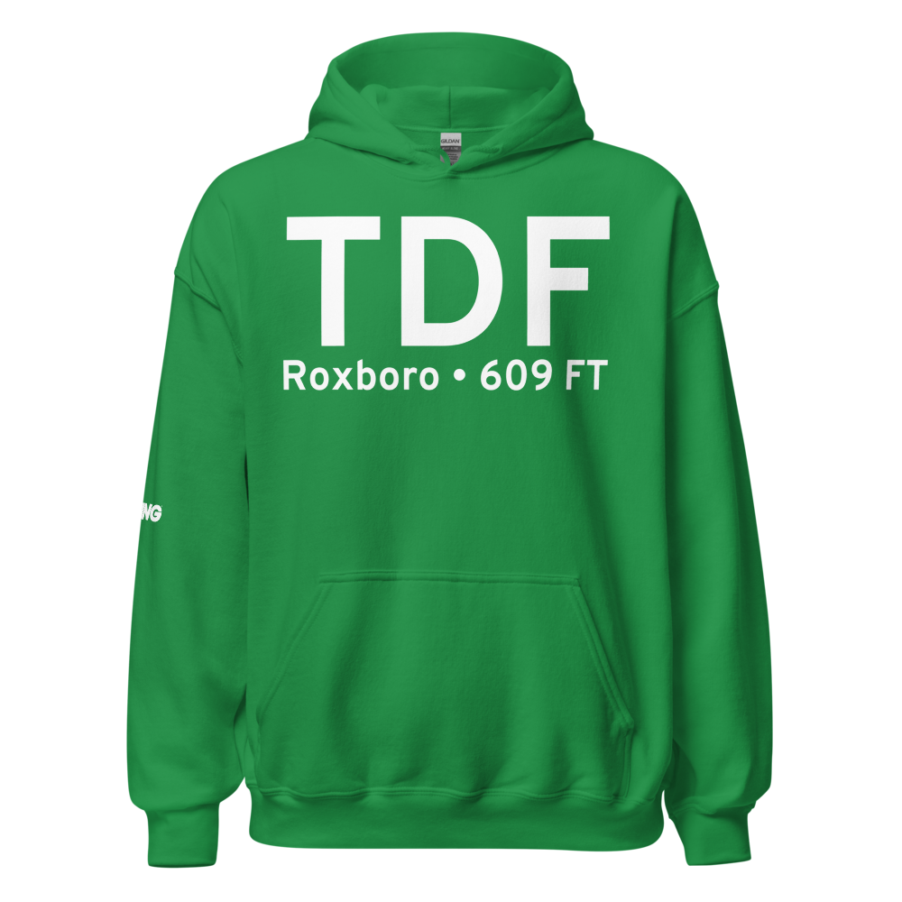 Roxboro (KTDF) Airport Hoodie Sweatshirt 