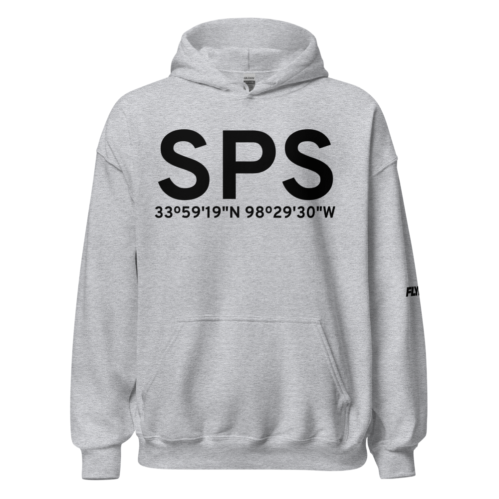 Wichita Falls (KSPS) Airport Hoodie Sweatshirt 