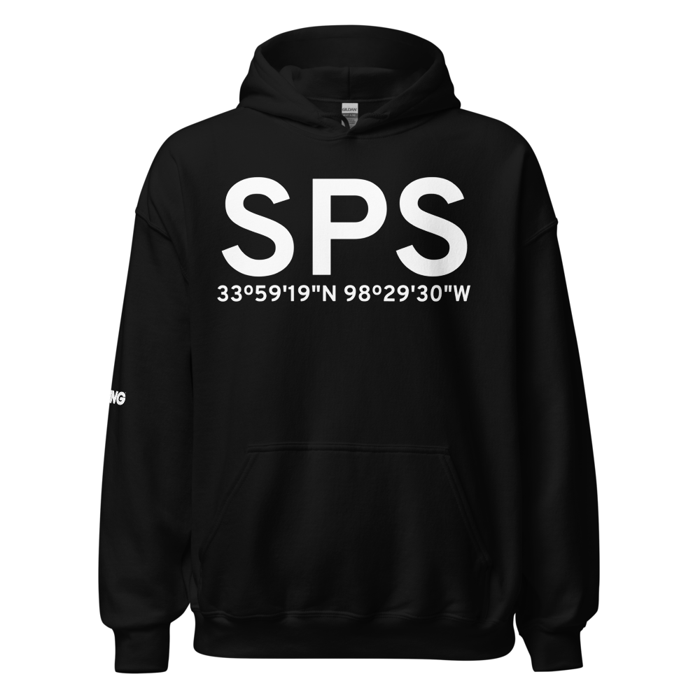 Wichita Falls (KSPS) Airport Hoodie Sweatshirt 