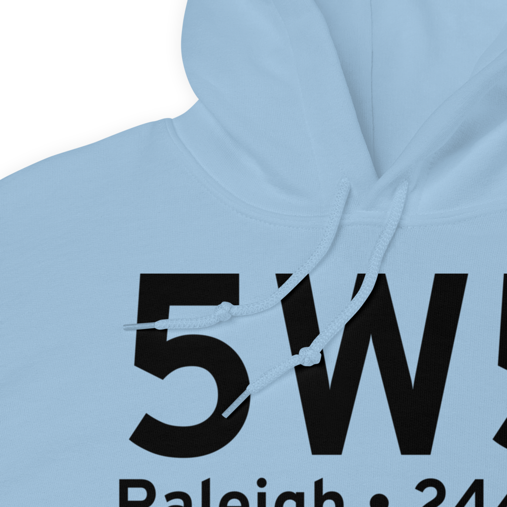 Raleigh (K5W5) Airport Hoodie Sweatshirt 