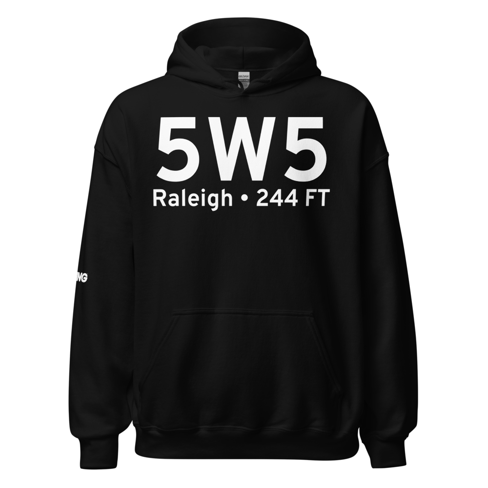 Raleigh (K5W5) Airport Hoodie Sweatshirt 